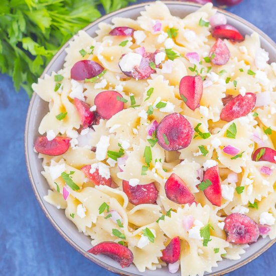 Cherry Balsamic Pasta Salad