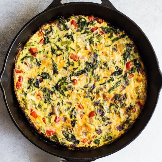 Summer Veggie Egg & Cheese Bake