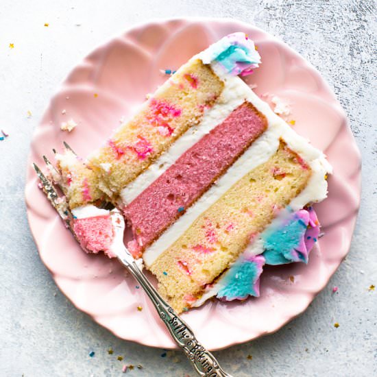 Gender Reveal Cake