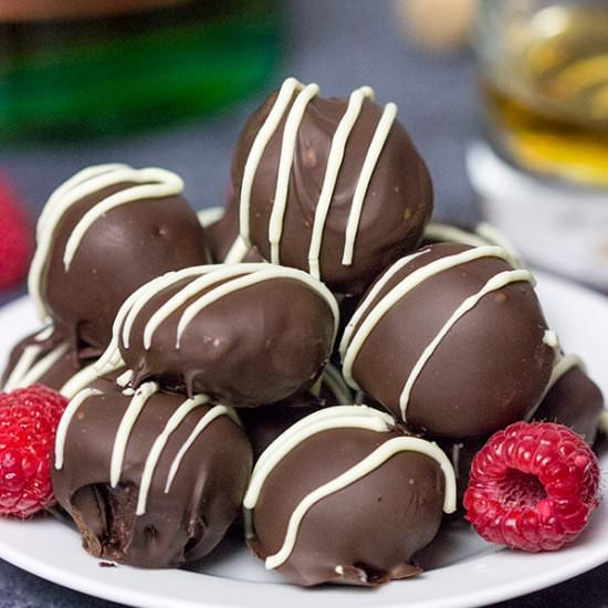 Raspberry Black Pepper Truffles