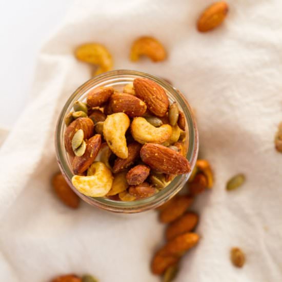 Honey Mustard Roasted Nuts