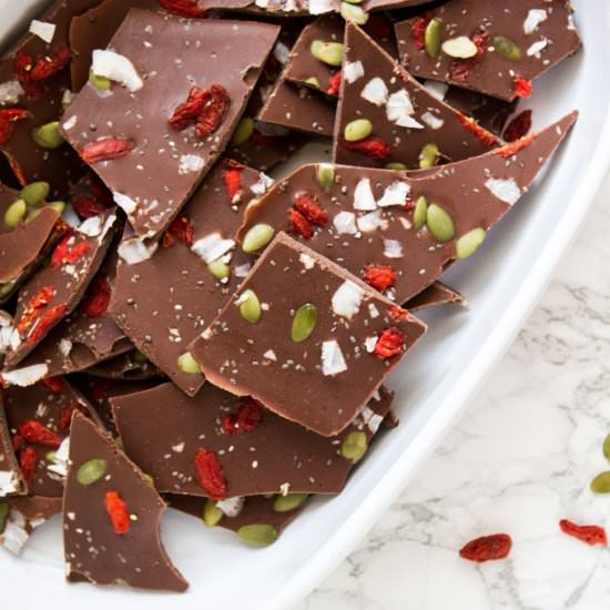 Dark Chocolate Coconut Bark