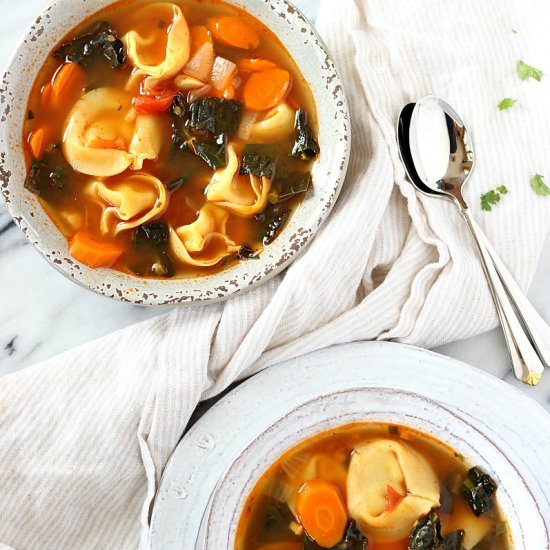 Veggie Tortellini Soup