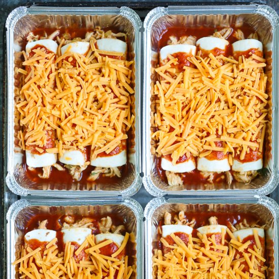 Freezer Chicken Enchiladas