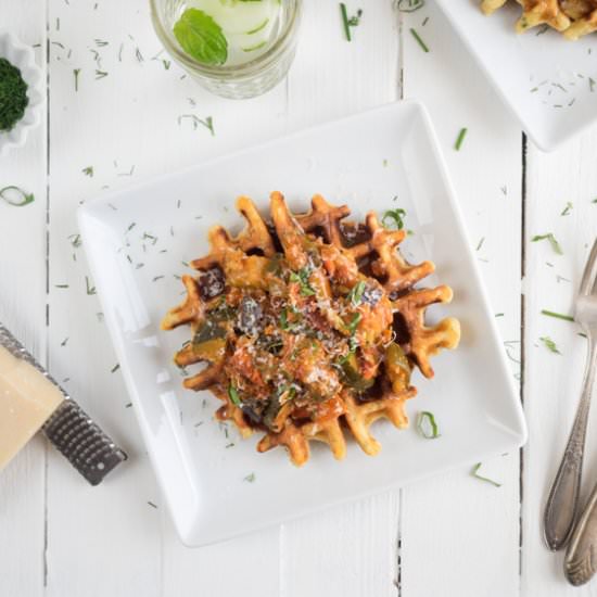 Vegetable Ratatouille & Waffles