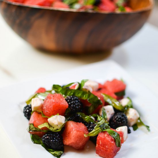 Blackberry Watermelon Caprese