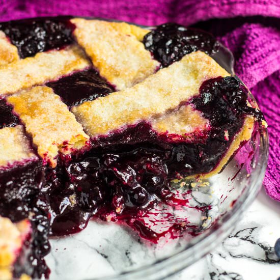 Homemade Blueberry Pie