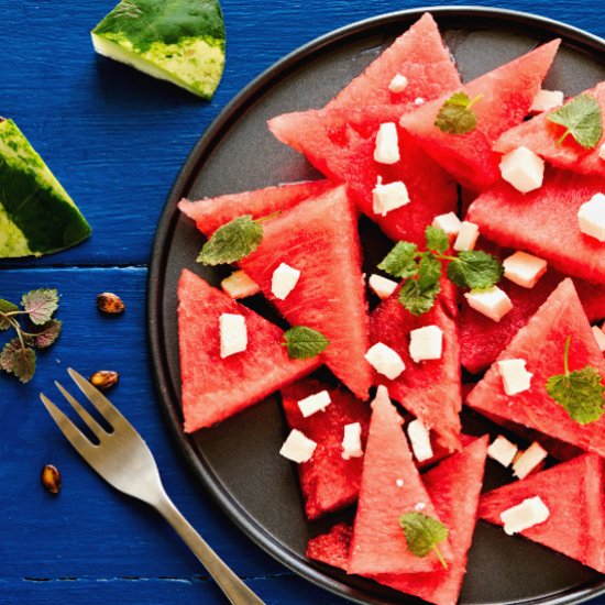 Watermelon feta salad