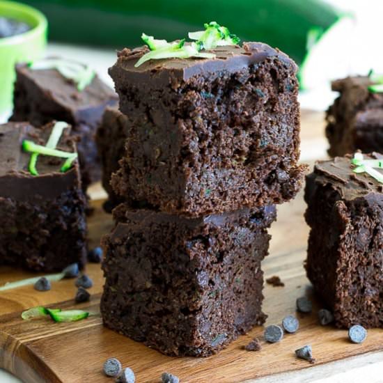 Healthier Zucchini Brownies