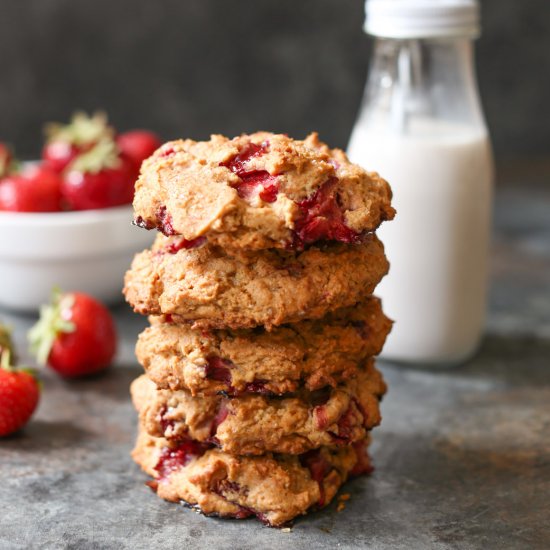 Strawberry Scone Cookies