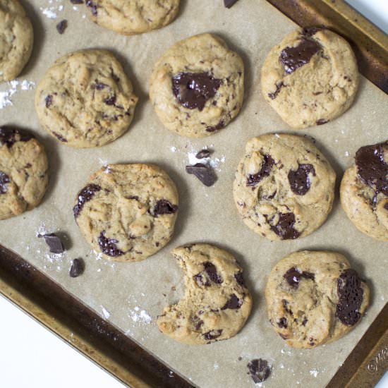 Vegan Chocolate Chunk Cookies