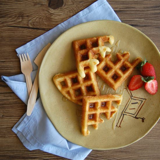 Orange Olive Oil Waffles