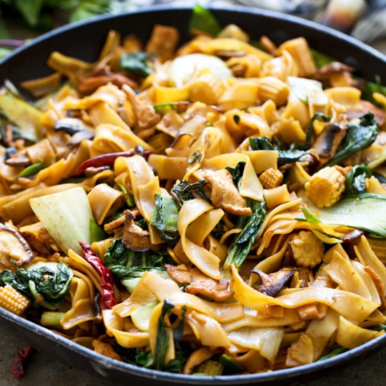 Easy Drunken Noodles (Pad Kee Mao)