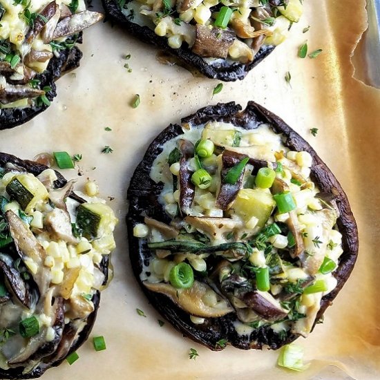 Mushroom Stuffed Portobellos