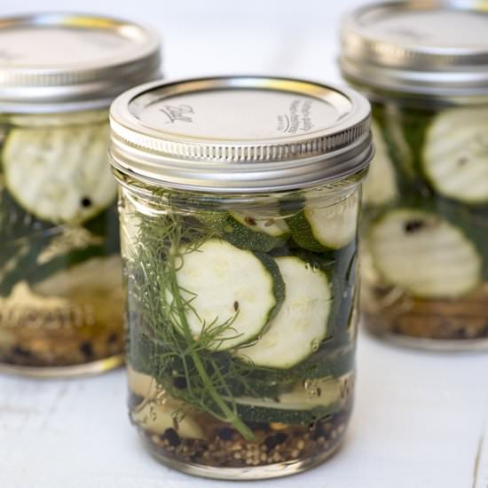 Refrigerator Zucchini Pickles