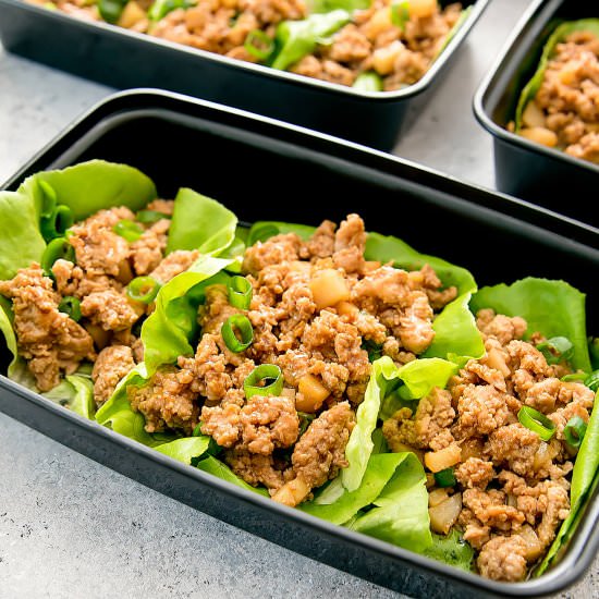 Chicken Lettuce Wraps Meal Prep