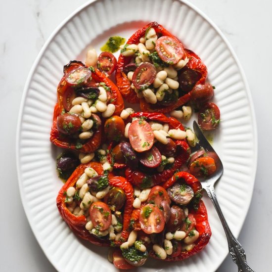 Stuffed Roasted Red Peppers