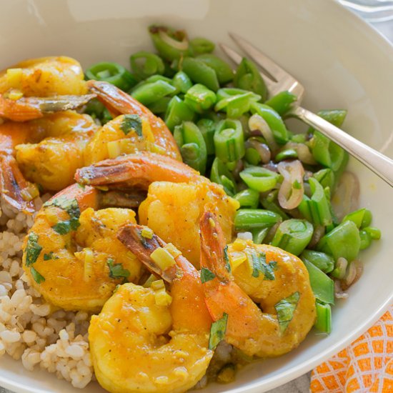 Quick Creamy Shrimp Curry