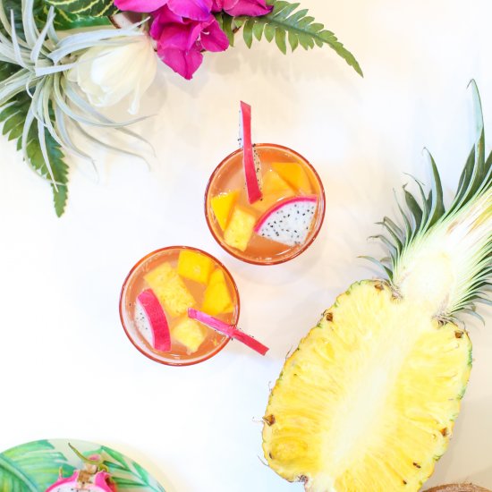 Tropical Sangria for a Summer Party