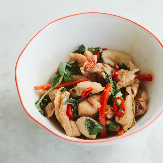 Chicken with Thai Basil