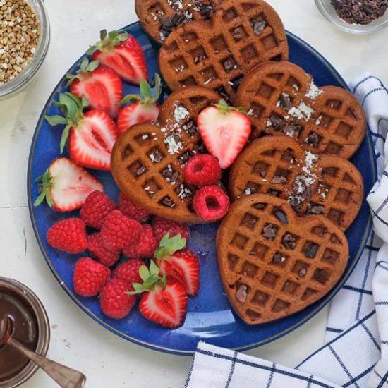 Chocolate Chunk Buckwheat Waffles