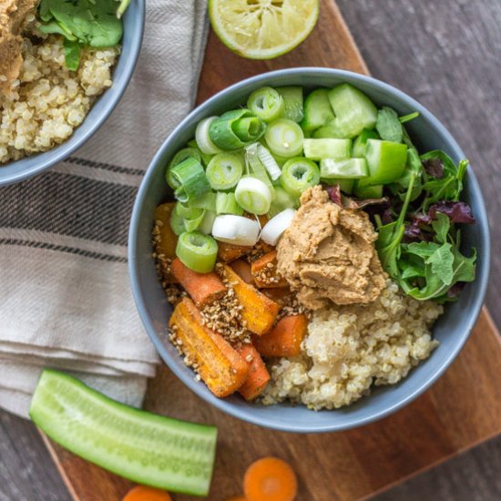 Sesame Roasted Carrots Bowl