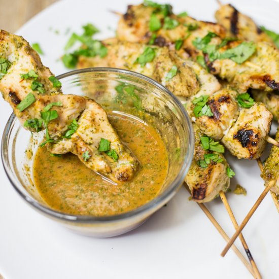 Chipotle Chimichurri Chicken Skewer