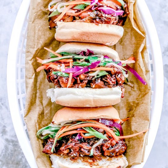 Korean BBQ Jackfruit Sliders