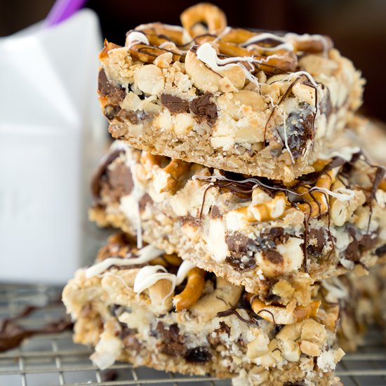 Magical Oatmeal Nutty Toffee Bars