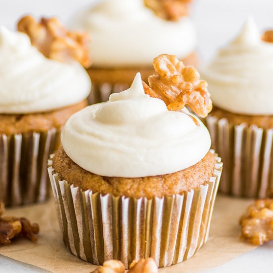 Small-batch Pumpkin Cupcakes