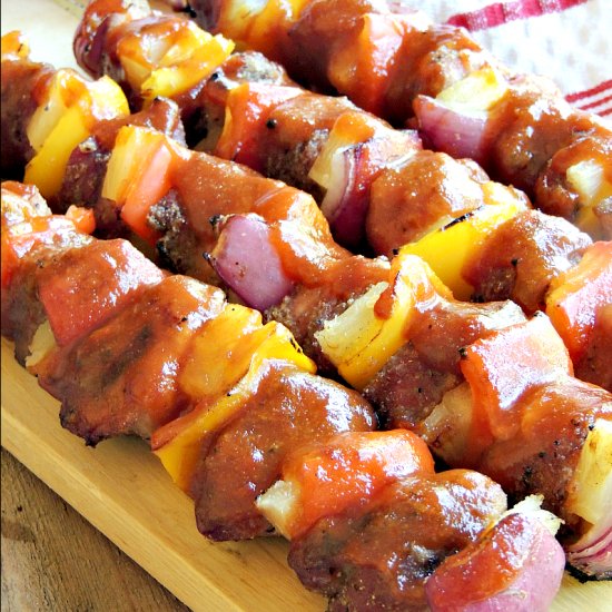 Grilled Hawaiian Pork Kabobs