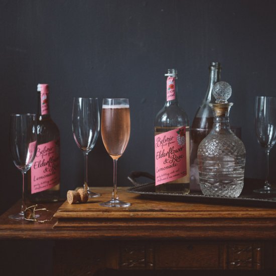 Rose Elderflower Mimosas