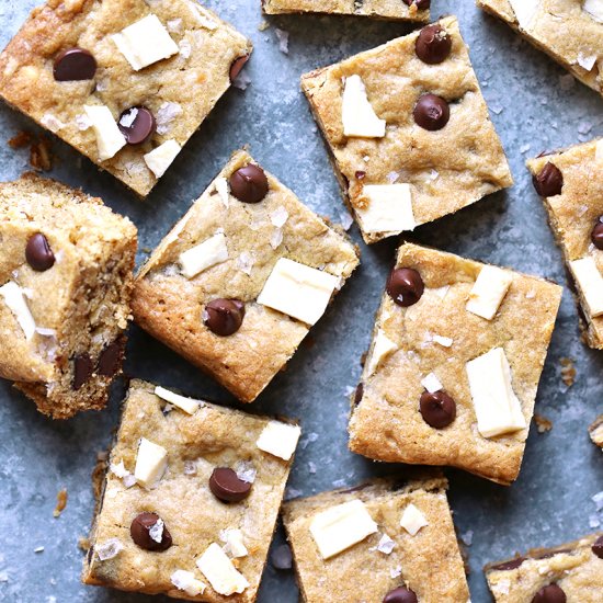 Salted Double Chocolate Cookie Bars