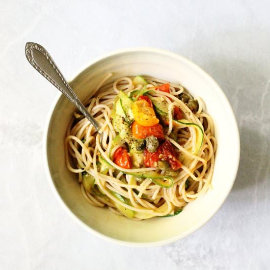 Garlicky Summer Spaghetti