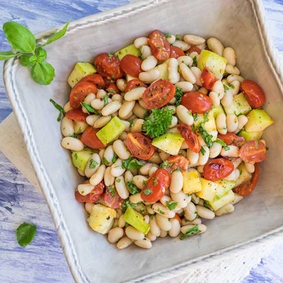 Tuscan white bean salad