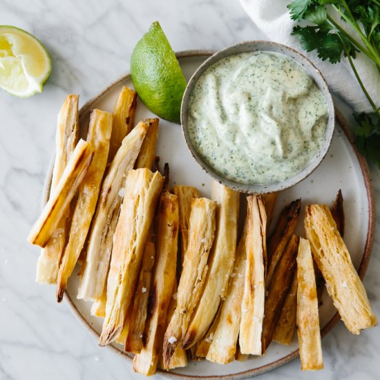 Baked Yuca Fries