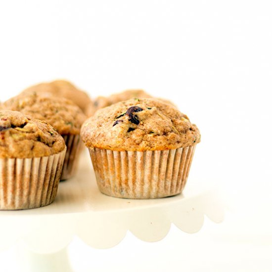 Whole Wheat Zucchini Muffins