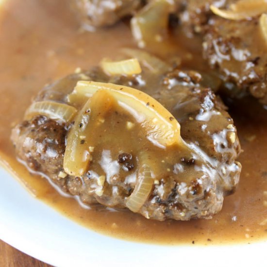 Hamburger steak with gravy