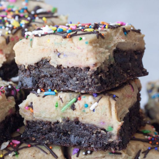 Healthy Cookie Dough Brownies