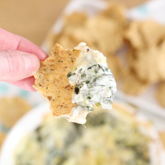 Hot spinach and artichoke dip