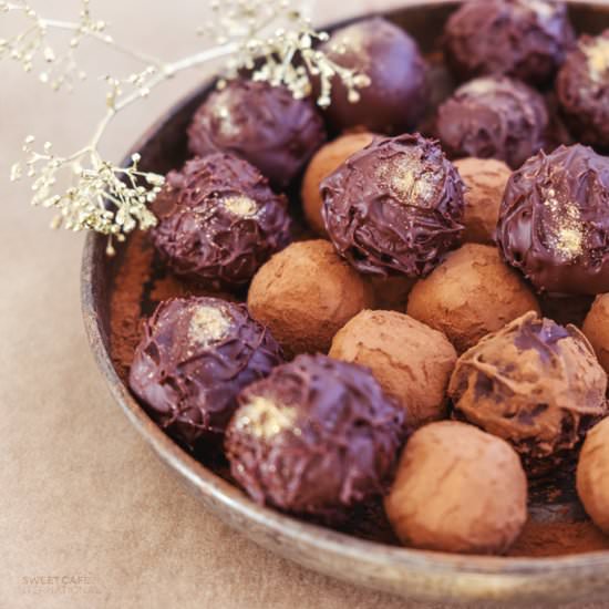 vegan mocha truffles