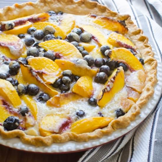 Peach Blueberry Pie