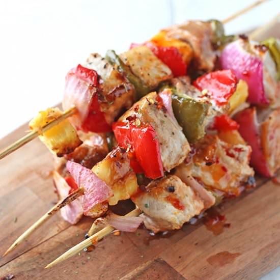 Sweet Chili Pork Kabobs