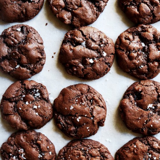 Chocolate Rye Cherry Cookies