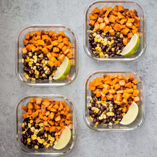 Sweet Potato Meal Prep Bowls