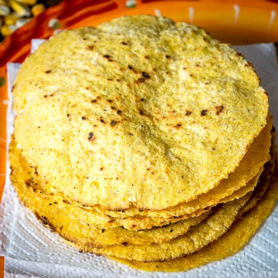 Corn Tortillas Using Homemade Masa