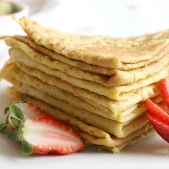 4 Ingredient Paleo Crepes