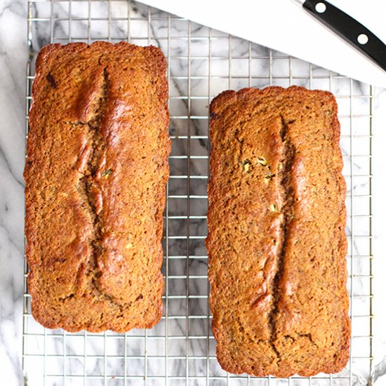 Honey Cinnamon Zucchini Bread