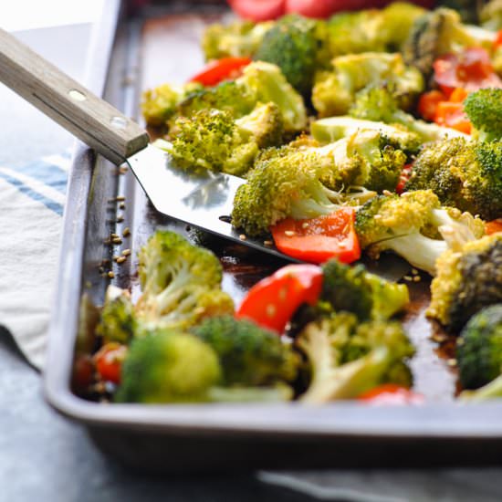 Oven-Roasted Sesame Broccoli