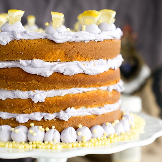 Luscious Lemon Lavender Cake